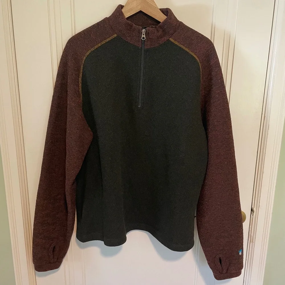 Kuhl Alfpaca Quarter Zip Fleece Pullover Sweater Size Large‎
